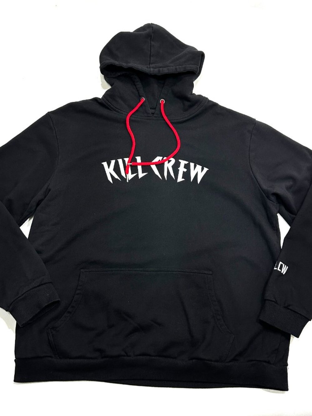Kill Crew Hoodie Mens 2XL Black Pullover Sweatshirt Graphic Logo Streetwear